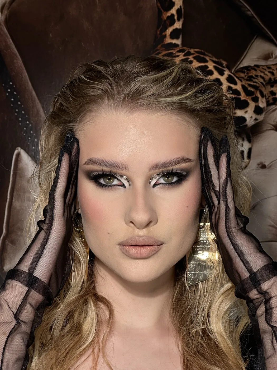 Makeup by Anna Lysak: a black, white and crystal eye look