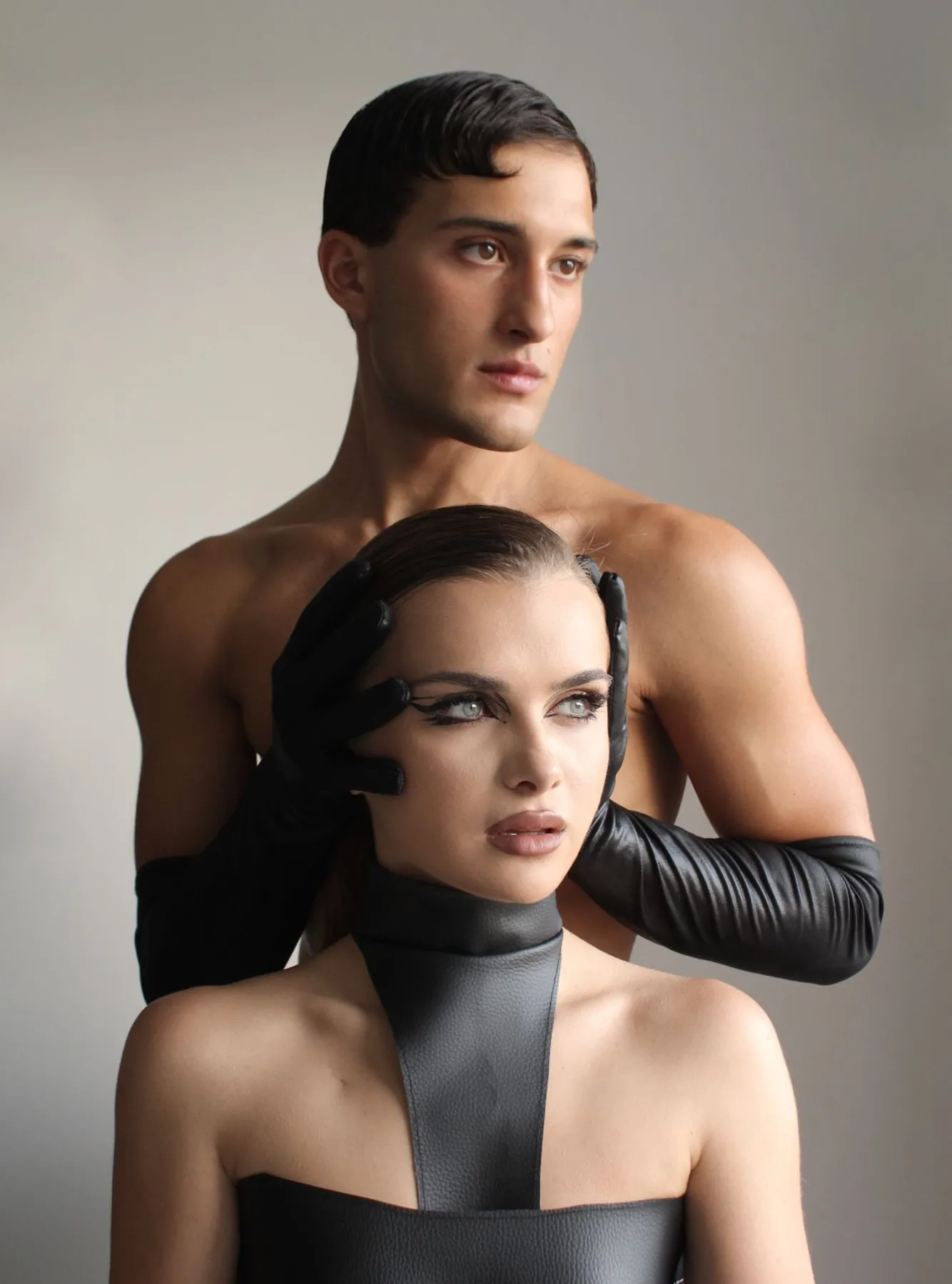 A finished editorial look by Anna
